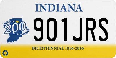 IN license plate 901JRS