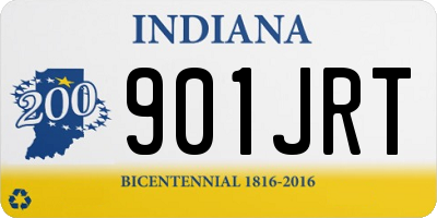 IN license plate 901JRT