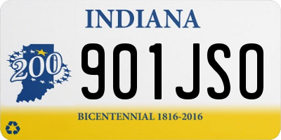 IN license plate 901JSO