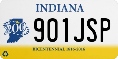 IN license plate 901JSP