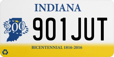 IN license plate 901JUT