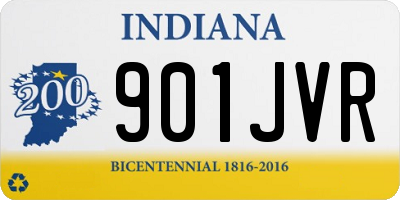 IN license plate 901JVR