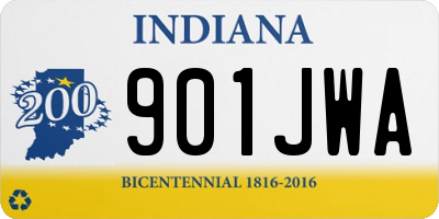 IN license plate 901JWA