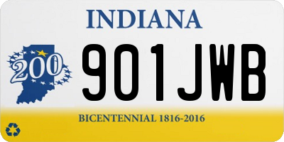 IN license plate 901JWB