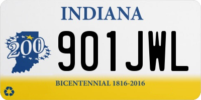 IN license plate 901JWL
