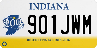 IN license plate 901JWM