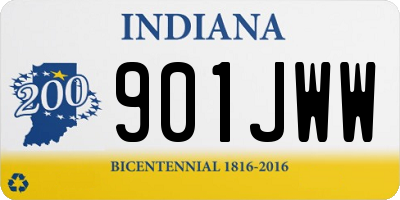 IN license plate 901JWW