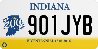 IN license plate 901JYB
