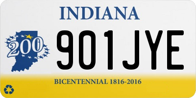 IN license plate 901JYE