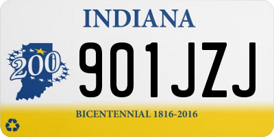 IN license plate 901JZJ