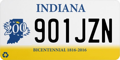 IN license plate 901JZN