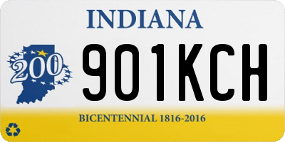 IN license plate 901KCH