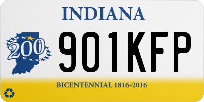 IN license plate 901KFP