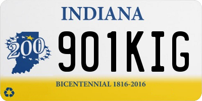 IN license plate 901KIG