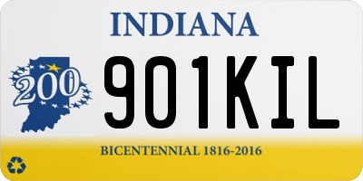 IN license plate 901KIL