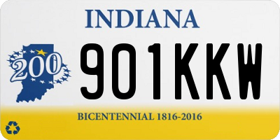 IN license plate 901KKW