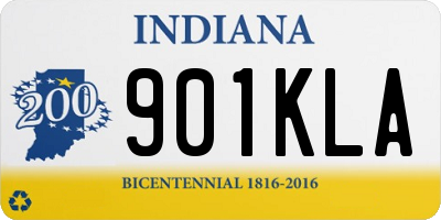 IN license plate 901KLA