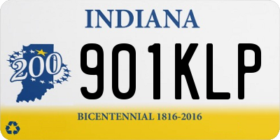IN license plate 901KLP
