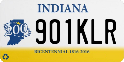 IN license plate 901KLR