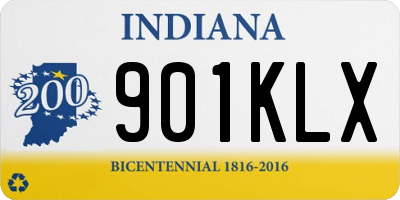 IN license plate 901KLX
