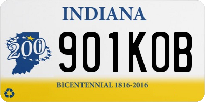 IN license plate 901KOB