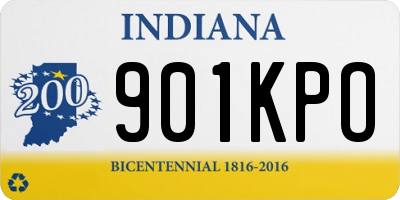 IN license plate 901KPO