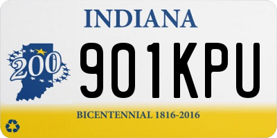 IN license plate 901KPU