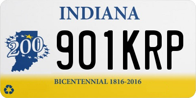IN license plate 901KRP
