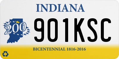IN license plate 901KSC