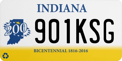 IN license plate 901KSG