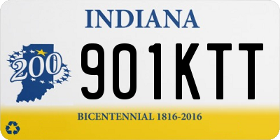 IN license plate 901KTT