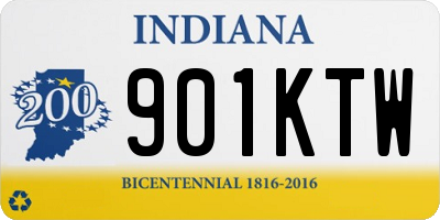 IN license plate 901KTW