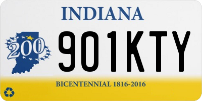 IN license plate 901KTY