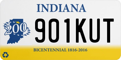 IN license plate 901KUT