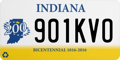 IN license plate 901KVO