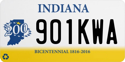 IN license plate 901KWA