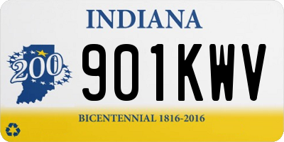 IN license plate 901KWV