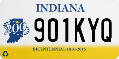 IN license plate 901KYQ