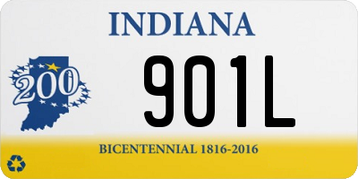 IN license plate 901L