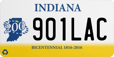 IN license plate 901LAC