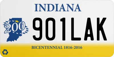 IN license plate 901LAK
