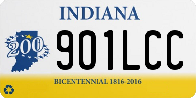IN license plate 901LCC