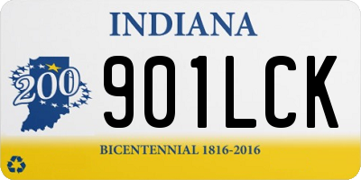 IN license plate 901LCK