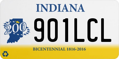 IN license plate 901LCL