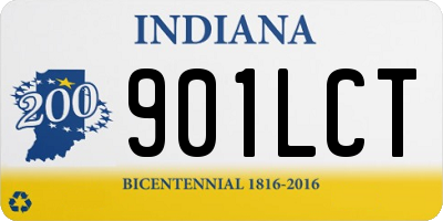 IN license plate 901LCT