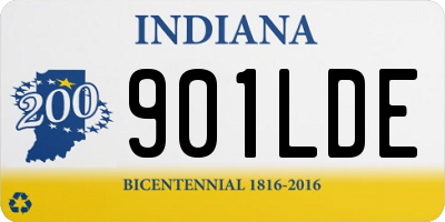 IN license plate 901LDE
