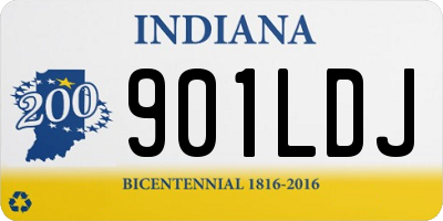 IN license plate 901LDJ