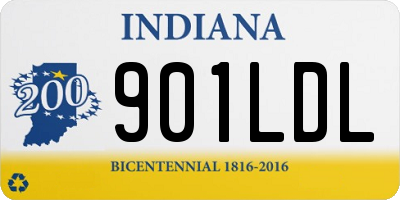 IN license plate 901LDL