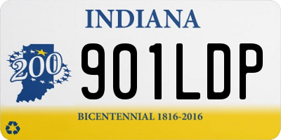 IN license plate 901LDP