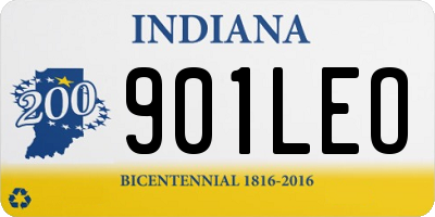 IN license plate 901LEO